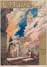 Poster for the Opera Le Mage by Jules Massenet, 1891. Creator: Edel (Colorno), Alfredo (1856-1912).