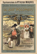 Poster for the Opera Le Juif polonais (The Polish Jew) by Camille Erlanger, 1900. Creator: Presseq, Henri C. R. (active ca 1900).