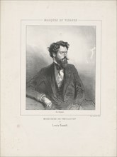 Portrait of Louis Énault (1824-1900), 1853. Creator: Gavarni, Paul (1804-1866).