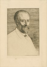 Portrait of Auguste Poulet-Malassis (1825-1878). Creator: Legros, Alphonse (1837-1911).