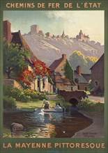 La Mayenne pittoresque. Chemins de fer de l'Etat, c. 1920. Creator: Hallé, Charles (1867-1924).