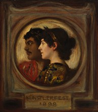 Franz and Mary Stuck - Artist Festival, 1898. Creator: Stuck, Franz, Ritter von (1863-1928).