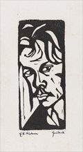 Self-portrait, 1905-1906. Creator: Kirchner, Ernst Ludwig (1880-1938).