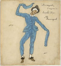 Costume design for the play The Masquerade by M. Lermontov, 1917. Creator: Golovin, Alexander Yakovlevich (1863-1930).