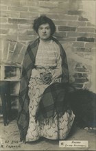 Olga Leonardovna Knipper-Chekhova as Nastya in the play "The Lower Depths" by M. Gorky, 1902. Creator: Anonymous.