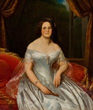 Portrait of Anna Benardaki, ca 1844. Creator: Steuben, Charles de (1788-1856).