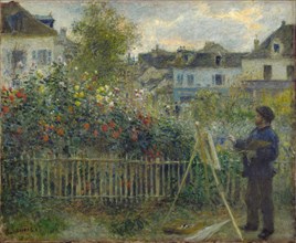 Claude Monet Painting in His Garden at Argenteuil, 1873. Creator: Renoir, Pierre Auguste (1841-1919).