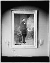 Abraham Lincoln, full-length portrait, c1904. Creator: William Cogswell.