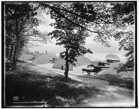 Knox Battery, U.S. Military Academy, c1901. Creator: William H. Jackson.