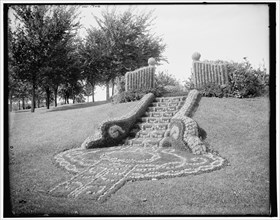 Floral steps, gates ajar, Como Park, St. Paul, Minn., (1902?). Creator: William H. Jackson.
