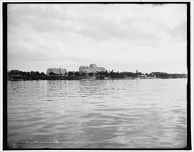 Hotel Frontenac from the river, Thousand Islands, c1902. Creator: William H. Jackson.