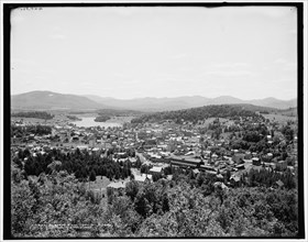 Saranac Lake from Mt. Pisgah, Adirondack Mountains, c1902. Creator: William H. Jackson.