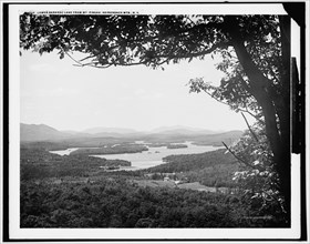Lower Saranac Lake from Mt. Pisgah, Adirondack Mts., N.Y., c1902. Creator: William H. Jackson.