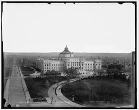 Library of Congress from Capitol dome, Washington, D.C., 1898. Creator: William H. Jackson.