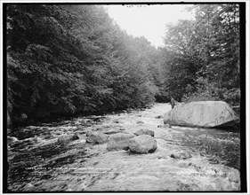 Rapids at Bartlett's carry, Round Lake, Adirondack Mountains, c1902. Creator: William H. Jackson.
