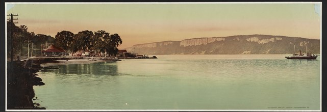 Palisades of the Hudson River, N.Y., c1900. Creator: William H. Jackson.