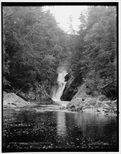 Wilmington High Falls, lower falls, Adirondack Mountains, c1902. Creator: William H. Jackson.