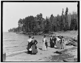 Along the beach, Presque Isle, between 1880 and 1899. Creator: Unknown.