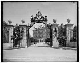 The Breakers from the gate, Newport, R.I., c1899. Creator: Unknown.