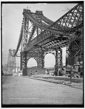New East River bridge from Brooklyn, between 1900 and 1906. Creator: Unknown.