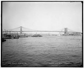 Brooklyn Bridge, New York, c1904. Creator: Unknown.