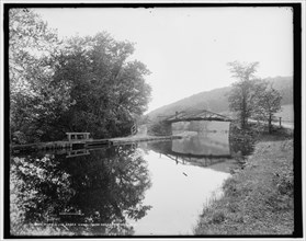 Morris and Essex Canal near Hackettstown, N.J., between 1890 and 1901. Creator: Unknown.