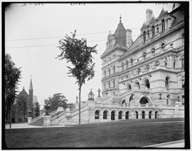East entrance, State Capitol, Albany, N.Y., between 1900 and 1906. Creator: Unknown.