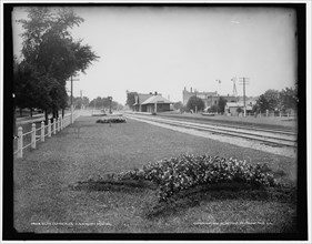 Glen Elynn i.e. Ellyn, Ill.'s C & N.W. Ry. station, c1898. Creator: Unknown.