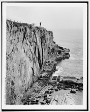 Sea wall, Bald Head Cliff, York, Me., c1901. Creator: Unknown.
