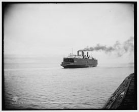 Car ferry Sainte Marie, Mackinac Straits, c1900. Creator: Unknown.