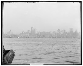 New York from Jersey City, c1900. Creator: Unknown.