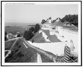 South Parapet, Fort Mackinac, Mackinac Island, Mich., c1908. Creator: Unknown.