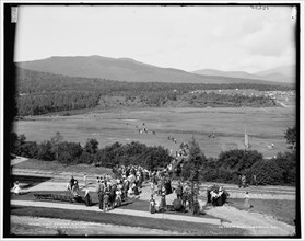 Golf at Mount Pleasant House, White Mountains, between 1890 and 1901. Creator: Unknown.