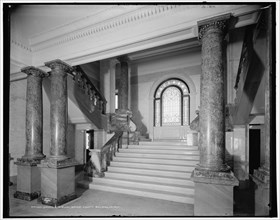 South stairway, Wayne County Building, Detroit, (1902?). Creator: Unknown.