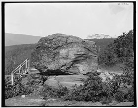 Boulder Rock and Hotel Kaaterskill, Catskill Mountains, N.Y., (1902?). Creator: Unknown.