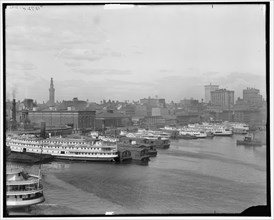 Baltimore, Maryland, skyline and waterfront, between 1910 and 1915. Creator: Unknown.