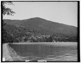 Silver Bay Hotel and grounds, Lake George, N.Y., between 1900 and 1906. Creator: Unknown.