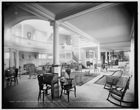 Lobby of the Inn, Charlevoix-the-Beautiful, c1900. Creator: Unknown.