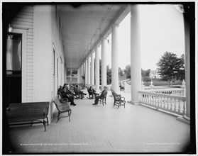 Veranda of the New Arlington Hotel, Petoskey, Mich., between 1890 and 1901. Creator: Unknown.