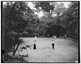Tennis courts of the Kittatinny House, Delaware Water Gap, Pa., (1905?). Creator: Unknown.