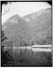 Profile Lake and Eagle Cliff, Franconia Notch, White Mountains, between 1890 and 1901. Creator: Unknown.