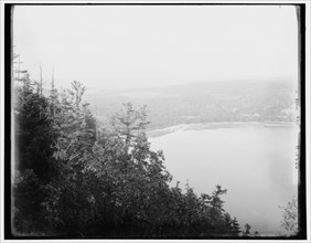 Devil's Lake from Observatory Hill, Wisconsin, between 1880 and 1899. Creator: Unknown.