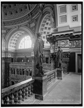 Library of Congress, gallery of the Rotunda, c1900. Creator: Unknown.