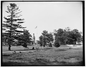 General view from the south, M.M.A., Orchard Lake, Michigan, between 1890 and 1901. Creator: Unknown.