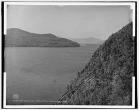 View from path to Rogers' Rock heights, Lake George, c1904. Creator: Unknown.