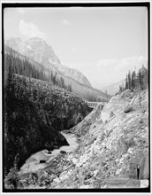 Wapta Canyon above Field, British Columbia, c1902. Creator: Unknown.
