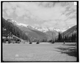 Herman i.e. Hermit Range from Glacier House, Selkirk Mountains, B.C., c1902. Creator: Unknown.