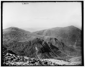 Mt. Jefferson and Mt. Adams from carriage road, Presidential Range, White Mountains, c1890-1901. Creator: Unknown.