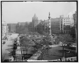 Lafayette Square and Main St., Buffalo, N.Y., between 1900 and 1915. Creator: Unknown.