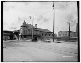 Rockford, Ill., C. & N.W. R.R. Chicago and North Western Railway station, between 1880 and 1899. Creator: Unknown.